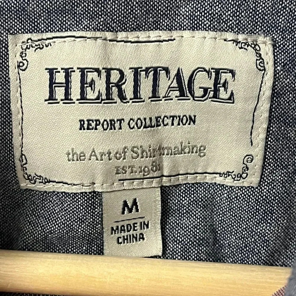 Men’s Heritage Button Down Shirt Size Medium - Picture 3 of 7